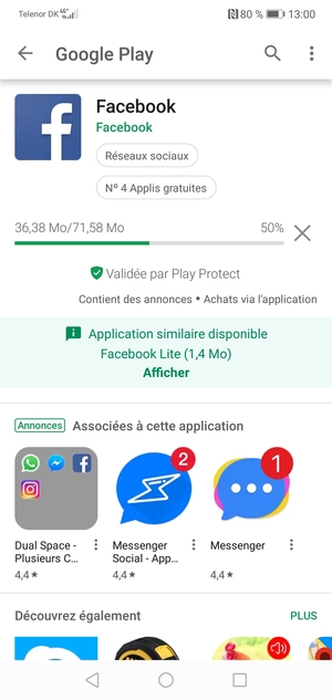 Veuillez attendre la fin de la procédure d'installation