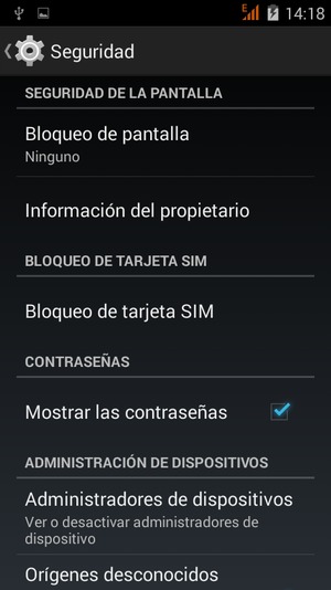 Seleccione Bloqueo de pantalla