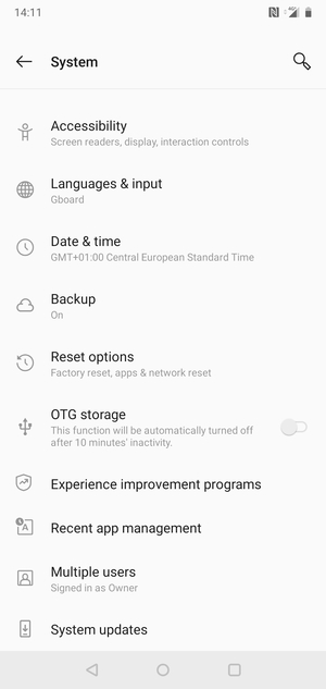 Select System updates