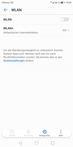 Schalten Sie WLAN ein