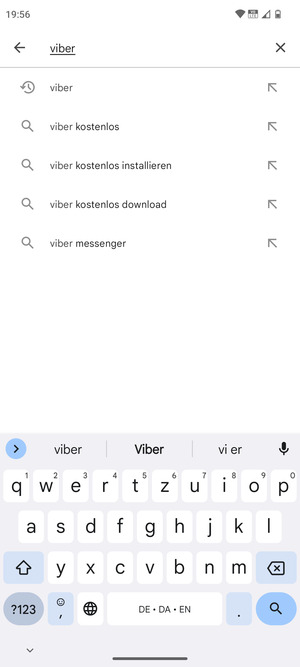 Geben Sie den Namen der App ein und wählen Sie Suchen