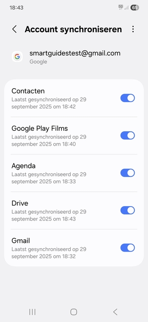 Selecteer de Menu-knop