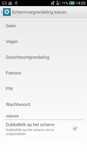 Selecteer Patroon