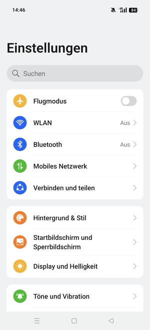 Wählen Sie Verbinden und teilen