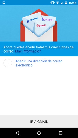 Seleccione Añadir una dirección de correo electrónico