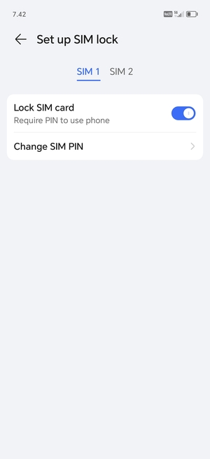 Your SIM PIN has been changed
