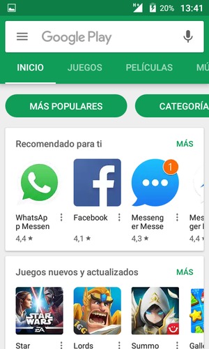 Seleccione la barra de Búsqueda