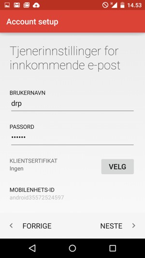 Skriv inn Brukernavn