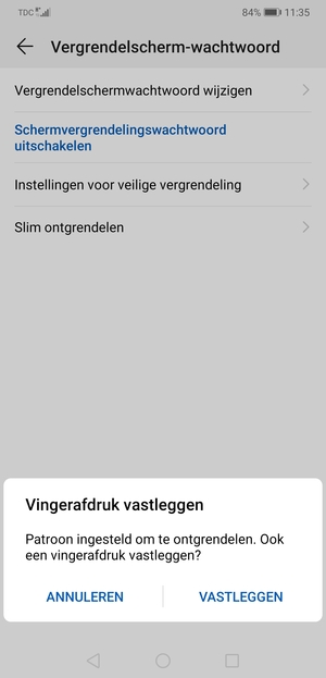 Selecteer ANNULEREN