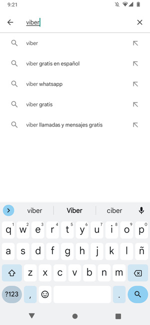 Introduzca el nombre de la aplicación y seleccione Buscar