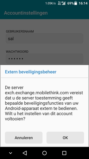 Selecteer OK