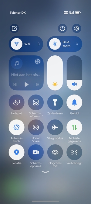 Schuif naar beneden in het bovenste menu opnieuw