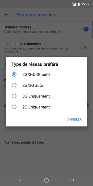 Sélectionnez votre option préférée