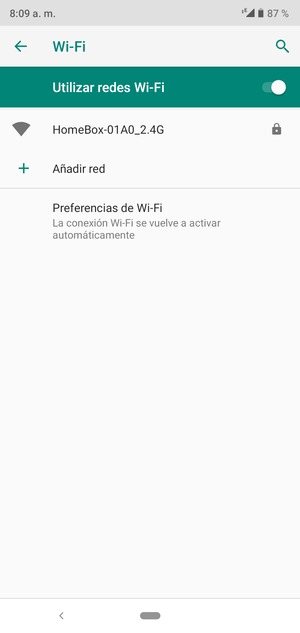Seleccione la red inalámbrica a la que desea conectarse