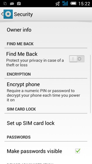 To change the PIN for the SIM card, return to the Security menu and select Set up SIM card lock