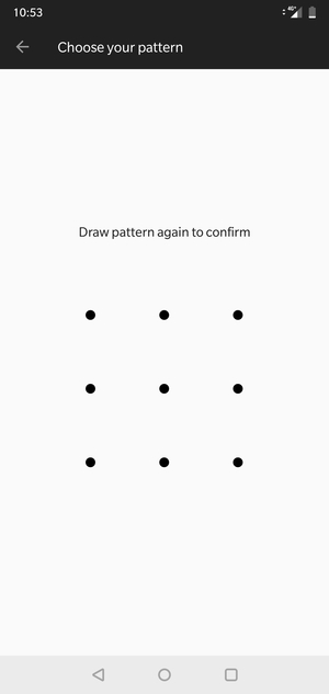 Draw the unlock pattern again