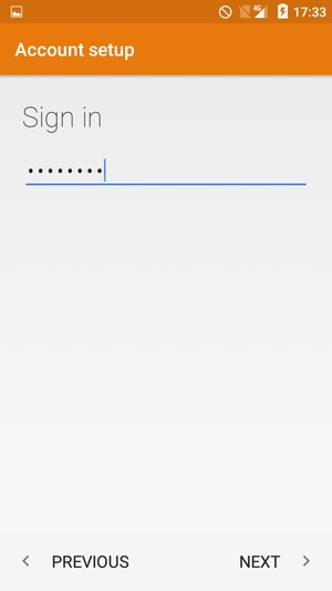 Enter your password and select NEXT