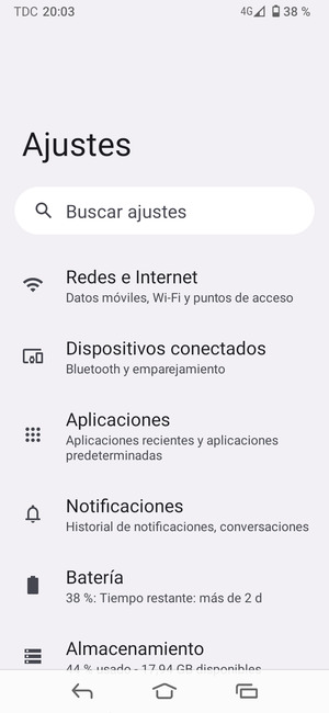 Seleccione Redes e Internet