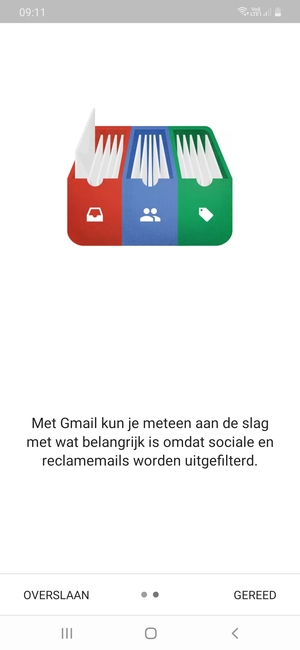 Selecteer GEREED