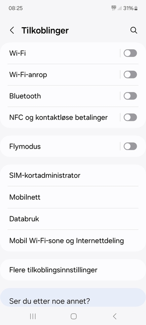 Velg Wi-Fi