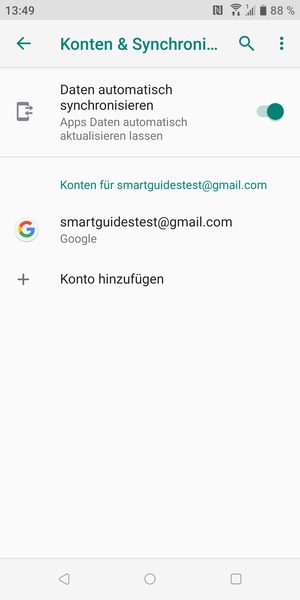 Wählen Sie Ihr Google Konto