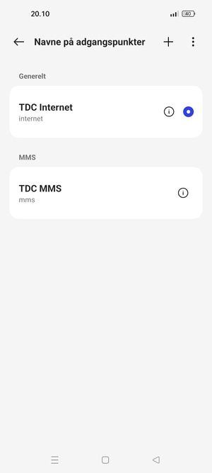 Vælg Menu-knappen