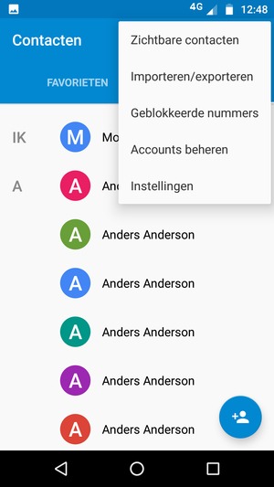 Selecteer Importeren/exporteren
