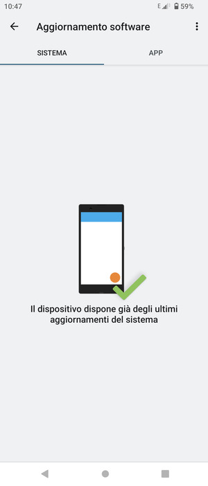 Seleziona il tasto Menu