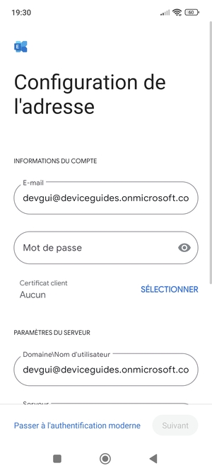 Saisissez votre mot de passe