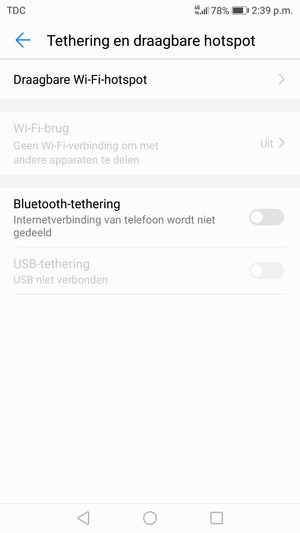 Selecteer Draagbare Wi-Fi-hotspot