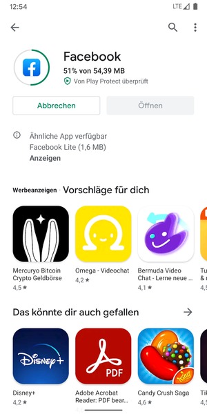 Warten Sie, bis der Installationsprozess  beendet ist