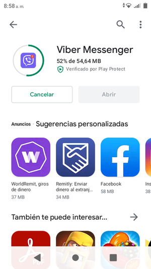Espere a que el proceso de instalación finalice