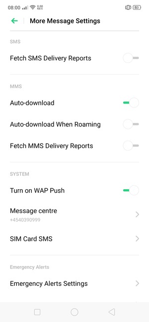 Select Message centre