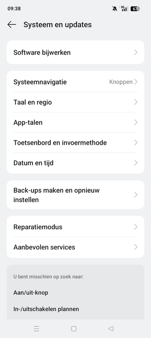 Selecteer Software bijwerken