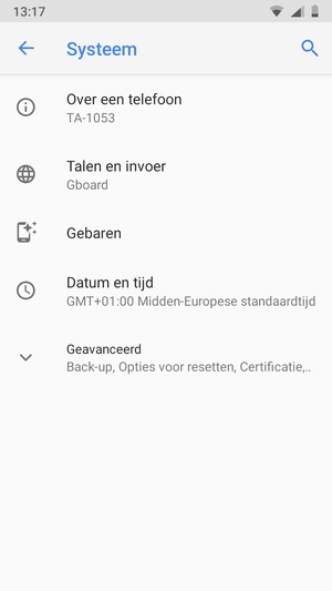 Selecteer Geavanceerd