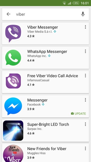 Select the app