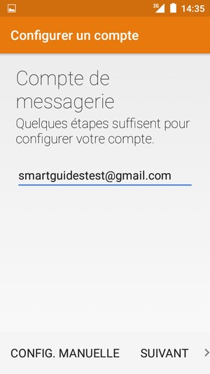 Saisissez votre adresse Gmail ou Hotmail. Sélectionnez Suivant