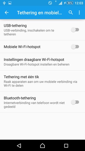 Selecteer Instellingen draagbare Wi-Fi-hotspot