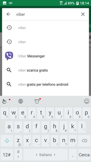 Inserisci il nome dell'app e seleziona Cerca