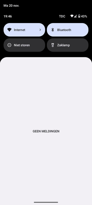 Schuif naar beneden in het bovenste menu opnieuw