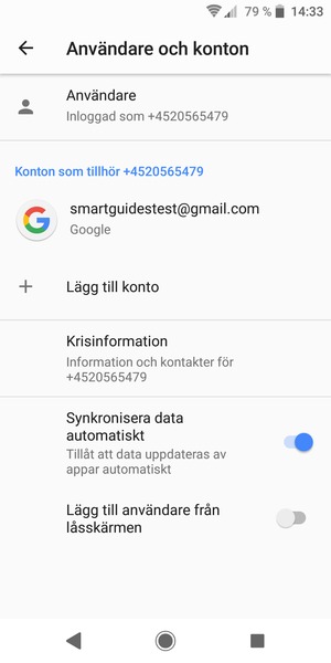 Tryck på ditt Google-konto