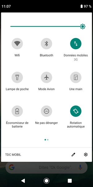 Régler la luminosité au niveau souhaité