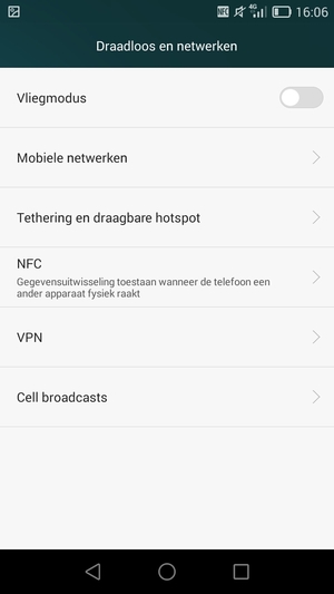 Selecteer Tethering en draagbare hotspot