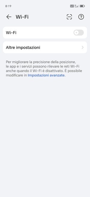 Attiva Wi-Fi