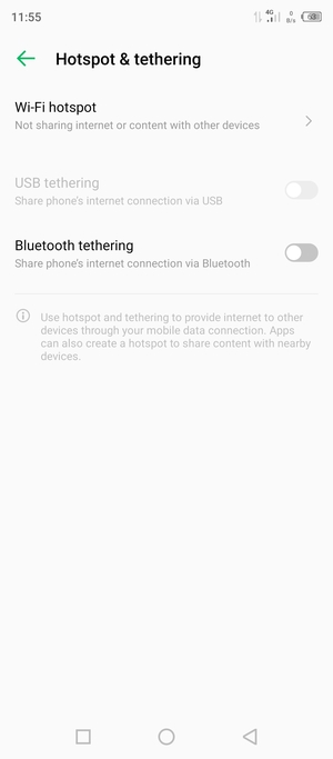 Select Wi-Fi hotspot