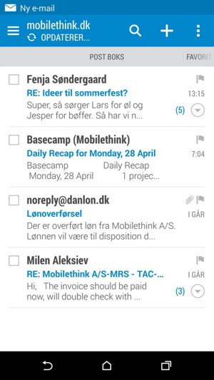 Din konto er klar til brug