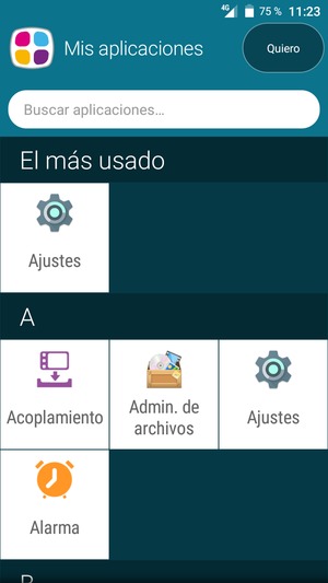 Seleccione
Ajustes
