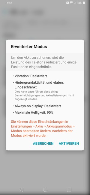 Wählen Sie AKTIVIEREN