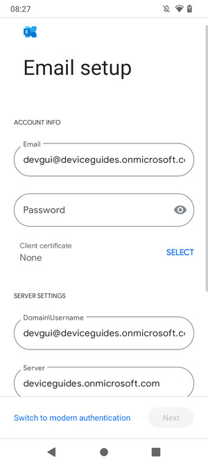 Enter your password