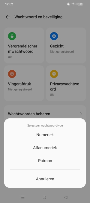 Selecteer Patroon